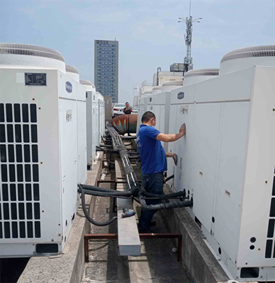 大化中央空调制热和不制冷系统维修方法